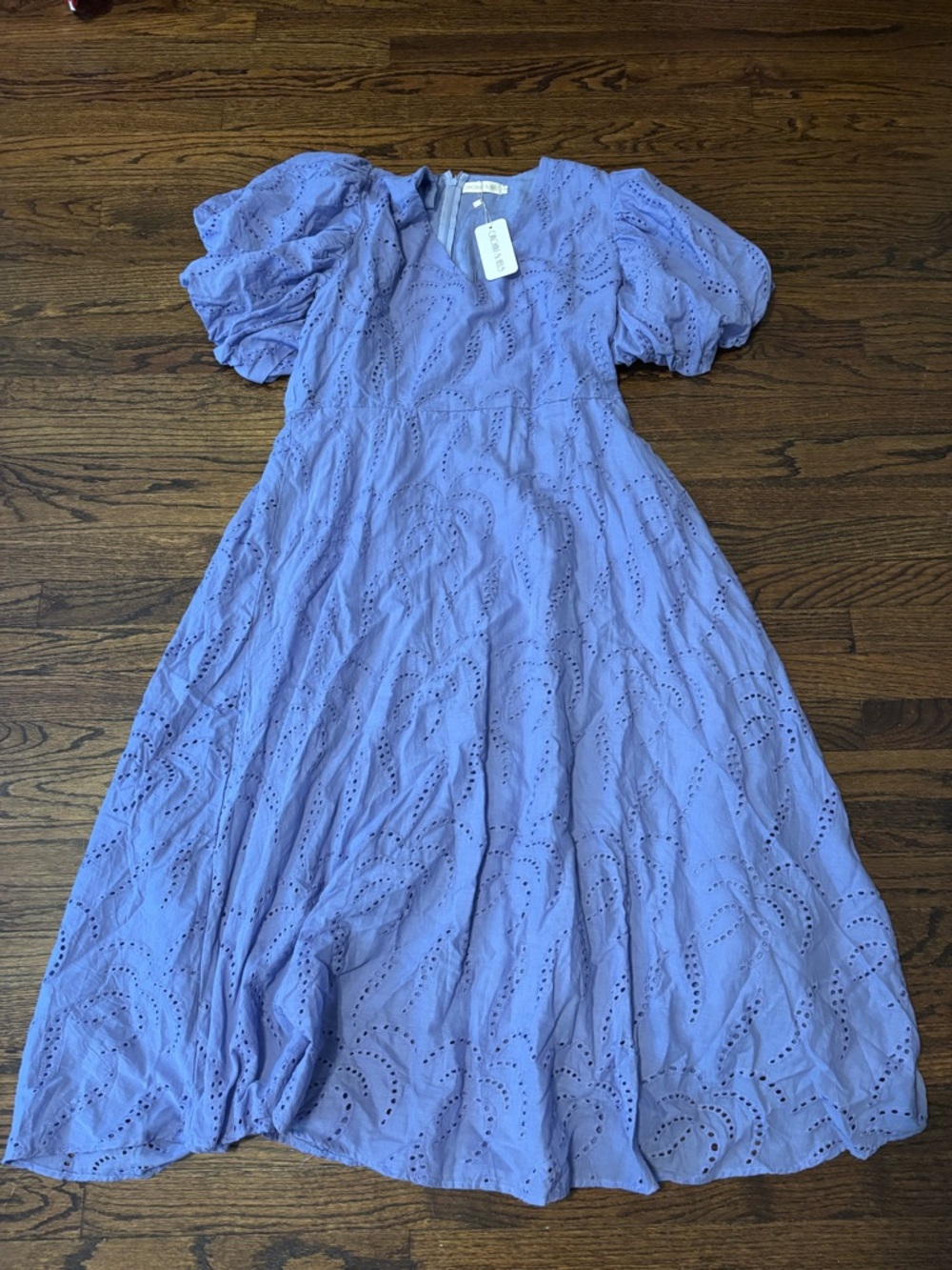 Gingham and Heels Cottagecore Eyelet Coastal Grandma Cotton Ruffle Dress